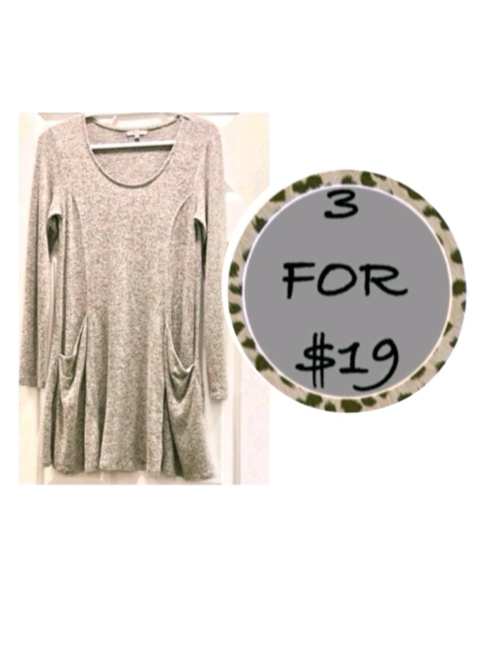 3/$19 Z Supply swing tunic top blouse